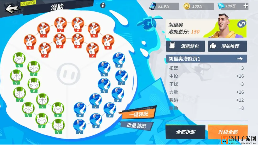 《全明星街球派对》胡里奥潜能加点详解