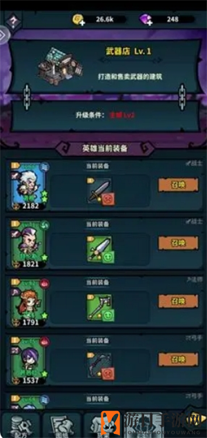 《佣兵小镇》装备打造与出售方法