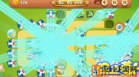 《保卫萝卜3》游乐场第45关通关攻略