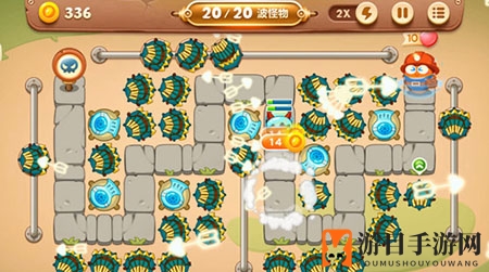 《保卫萝卜3》集市第44关通关攻略