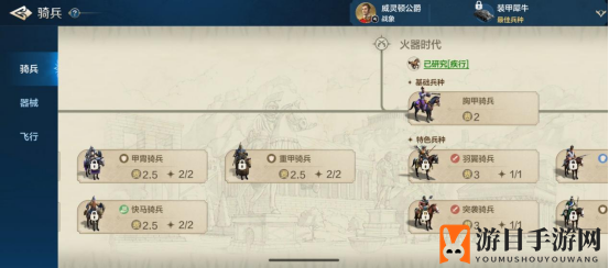 《世界启元》兵种系统之骑兵兵种