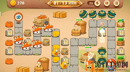 《保卫萝卜3》集市第54关通关攻略