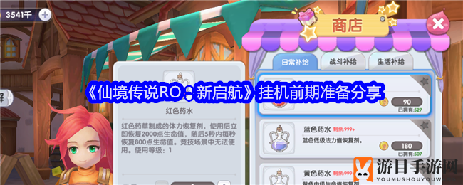 《仙境传说RO：新启航》挂机前期准备分享