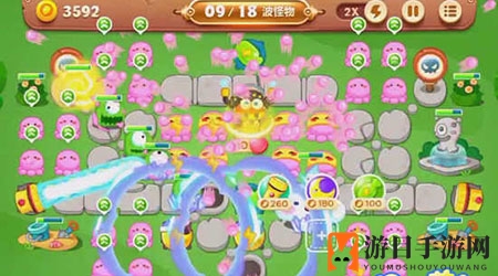 《保卫萝卜3》公园第54关通关攻略