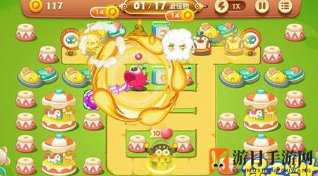 《保卫萝卜3》游乐场第13关通关攻略