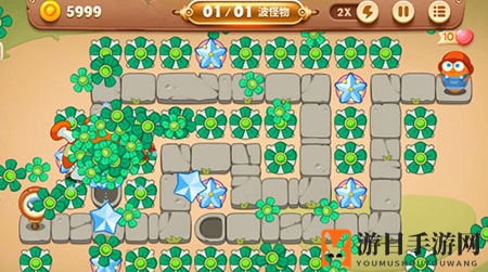 《保卫萝卜3》市场版第25关通关攻略