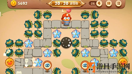 《保卫萝卜3》集市第43关通关攻略