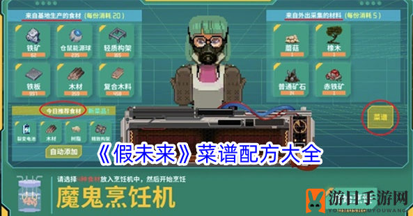 《假未来》菜谱配方大全一览