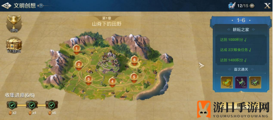 《世界启元》文明创想地块搭配（1-6）耕耘之家详细步骤攻略