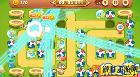 《保卫萝卜3》游乐场第45关通关攻略