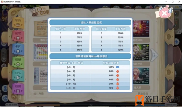 《仙境传说：新启航》等级系统介绍