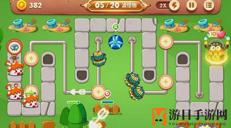 《保卫萝卜3》公园第52关通关攻略